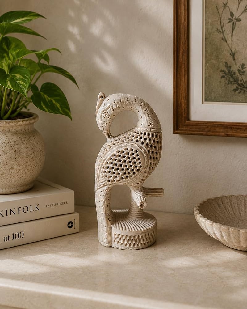 Marble Swan Sculpture